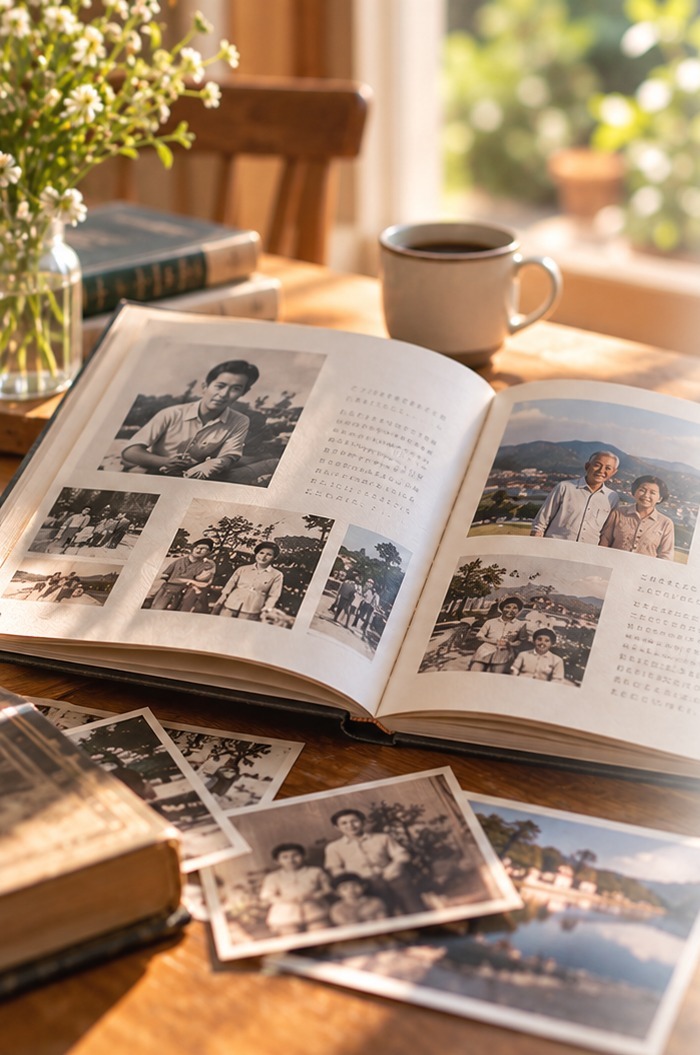 写真と言葉を一冊にまとめた自分史の本